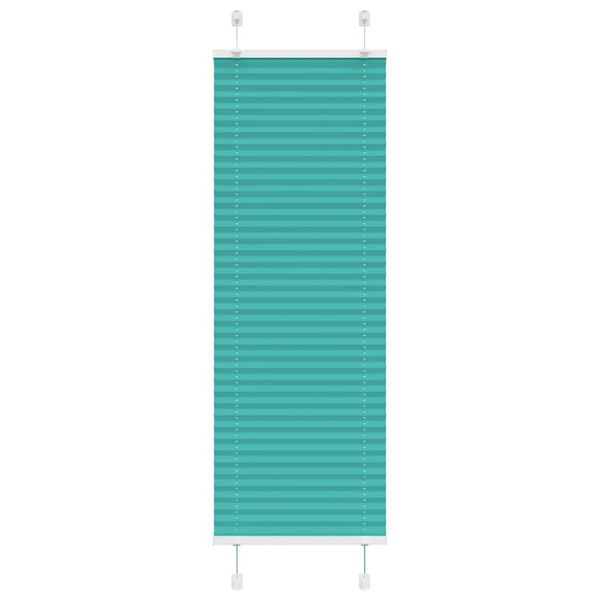 vidaXL Plisovaná roleta petrolejovo zelená 45x100 cm šírka látky 44,4 cm polyester