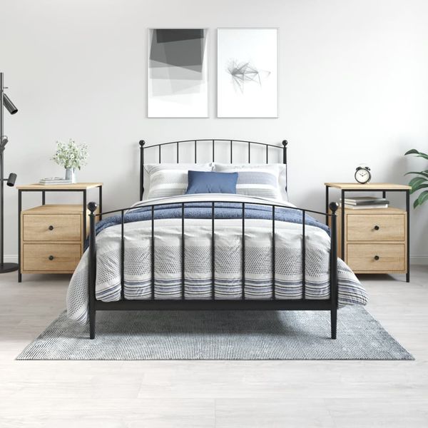 vidaXL Nočné stolíky 2 ks dub sonoma 44x45x60 cm kompozitné drevo