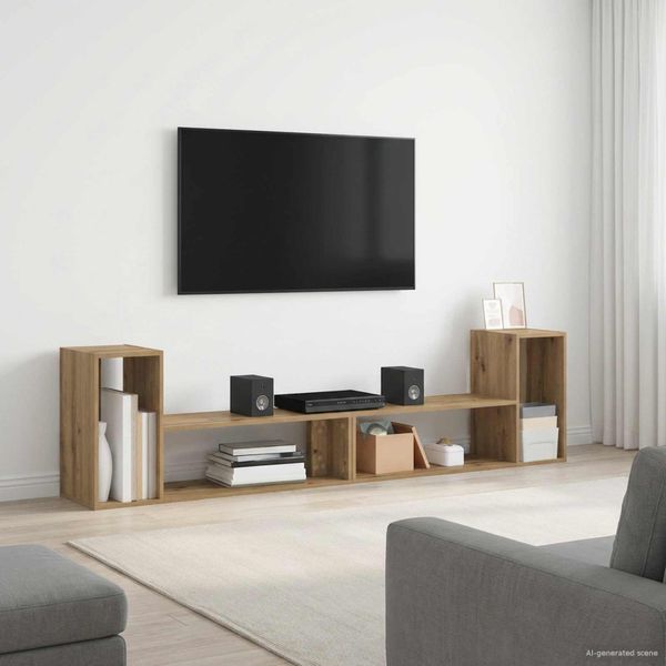 vidaXL TV skrinka 100 x 30 x 50 cm Dub artisan Kompozitné drevo