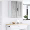 vidaXL Dvierka na umývačku Kalmar Sivý Sonoma 60 x 31 x 80 cm