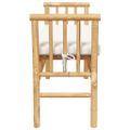 vidaXL Záhradná lavička 2 -Seater 110 x 38 x 65 cm Bambus Hnedá