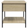vidaXL Konferenčný stolík dub sonoma 70x50x50 cm kompozit. drevo a kov