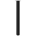 vidaXL Nohy barového stola 4 ks čierne 110-112 cm oceľové