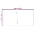 vidaXL Balkónová zástena čierna 400x100 cm polyratan