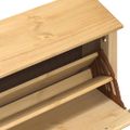 vidaXL Botník Corona 99x32x124,5 cm borovicový masív