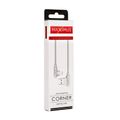 Kábel mx corner fast charge lightning 2.4a/1m, biely angulárny