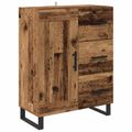 vidaXL Highboard 2 ks Staré drevo 69,5 x 34 x 180 cm Kompozitné drevo