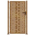 vidaXL Záhradná brána 100x200 cm, corten oceľ, štvorcový dizajn