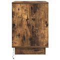 vidaXL Nočný stolík Dymová dub 50 x 34,5 x 50 cm Kompozitné drevo