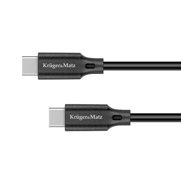 Kábel KRUGER & MATZ KM1260 Basic USB-C/USB-C 1m Black