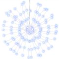 vidaXL Vianočná svietiaca hviezda 140 LED 4 ks studené biele 17 cm