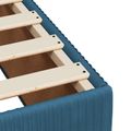 vidaXL Posteľ boxspring s matracom Tmavomodrá 90 x 200 cm Zamat