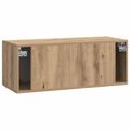 vidaXL Nástenná TV skrinka 78,5 x 31 x 30 cm Dub artisan