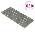 vidaXL Dierované plechy 20 ks 2 mm 240x100 mm pozinkovaná oceľ