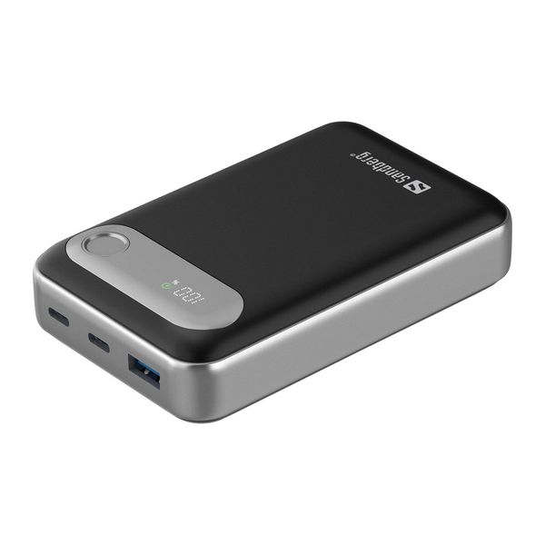 Sandberg Travel Powerbank 20000 mAh PD35W, kompaktná powerbanka s USB-C PD, čierna