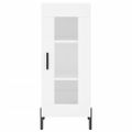 vidaXL Komoda biela 34,5x34x90 cm spracované drevo