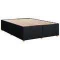 vidaXL Posteľ boxspring s matracom Čierna 160 x 200 cm Látka