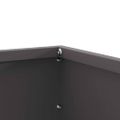 vidaXL Obrubník trávnika 60 x 60 x 13 cm Oceľ Čierna