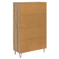 vidaXL Highboard Remeselný dub 69,5 x 31 x 115 cm Kompozitné drevo
