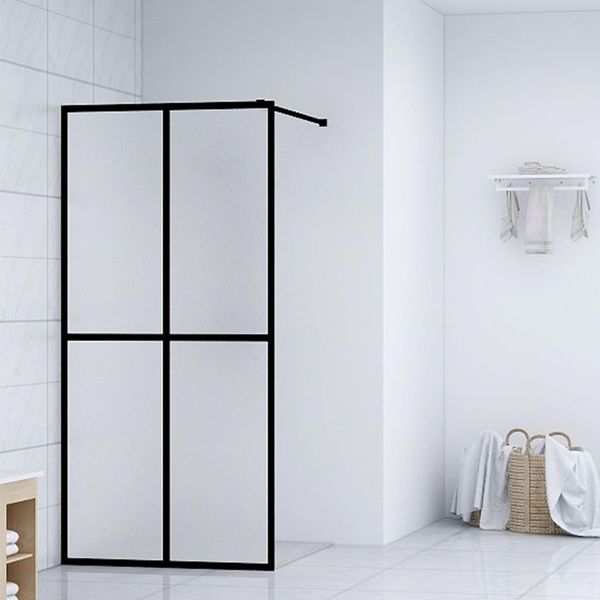 vidaXL Sprchová zástena walk-in, matné tvrdené sklo 100x195 cm