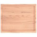 vidaXL Stolová doska svetlohnedá 80x60x(2-6)cm ošetrený masív hrany