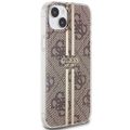 Puzdro Guess pre iPhone 15 Plus 6,7" GUHCP15MH4PSEGW hnedá HC IML 4G GOLD STRIPE