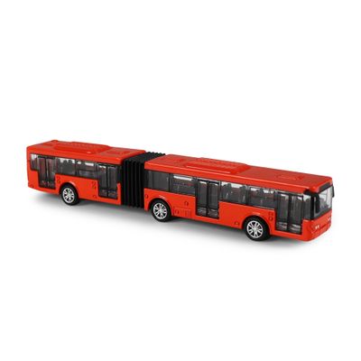 Kovový kĺbový autobus červený Bratislava/ČB 18 cm