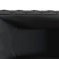 vidaXL Záhradné kvetináče 3 nádoby 2 ks čierne 105x30x32 cm polyratan