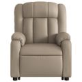 vidaXL Zdvíhacie sklápacie kreslo kapučínové umelá koža