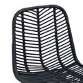 vidaXL Barová stolička 2 ks Čierna 44,5 x 54,5 x 97,5 cm