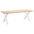 vidaXL Nohy k jedálenskému stolu v tvare X, 2 ks, biele, 90 x (72-73) cm, oceľové