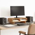 vidaXL Stojan na monitor dub artisian 50x27x15 cm kompozitné drevo