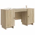 vidaXL Stôl Dub sonoma Kompozitné drevo 142,5 x 50 x 75 cm