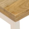vidaXL Konferenčný stolík 100x50x35 cm, mangový masív a oceľ