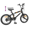 vidaXL BMX Bicykel 16 Palcov pre deti vo veku 5-8 rokov Čierna