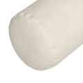 vidaXL Podložkové vankúše 2 pcs Krémová Ø 15 x 40 cm Kordúrová tkanina