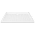 vidaXL Sprchová vanička s protišmykovými výbežkami biela 90x70x4 cm ABS