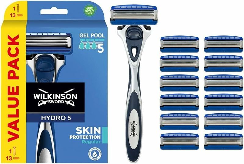 Wilkinson Hydro 5 holiaci strojček, 1 rukoväť + 13 náhradných hlavíc (7004022C)