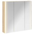 vidaXL Kúpeľňová zrkadlová skrinka Sonoma dub 73.5 x 15.5 x 70 cm
