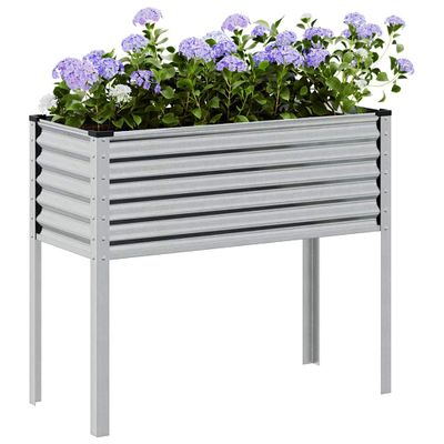 vidaXL Záhradný kvetináč 100x45x90 cm pozinkovaná oceľ