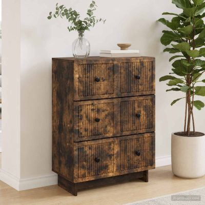 vidaXL Zásuvkový kabinet 66 x 34,5 x 90 cm Kompozitné drevo Dymový dub