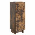 vidaXL Servírovacia skriňa Dymový dub 33 x 34,5 x 90 cm