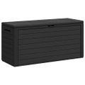 vidaXL Záhradný úložný box antracitový 116x44x55 cm