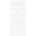 vidaXL Dvere do stodoly biele 90x1,8x214 cm masívna borovica
