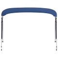 vidaXL Strieška Bimini so 4 oblúkmi, modrá 243x(230-244)x137 cm