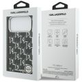 Karl Lagerfeld IML KL Monogram MagSafe puzdro pre iPhone 17 Pro Max čierne