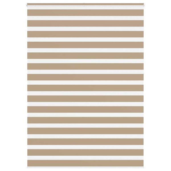 vidaXL Zebrová roleta pieskovo hnedá 155x230 cm šírka látky 150,9 cm polyester