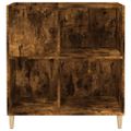 vidaXL Skrinka na platne dymový dub 84,5x38x89 cm kompozitné drevo