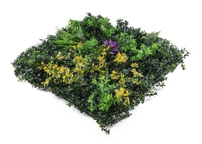 Umelá zelená stena G21 Listo Herb, 50x50 cm