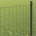 vidaXL Euro plot 1,6 x 10 m Železo potiahnuté PVC Sivá